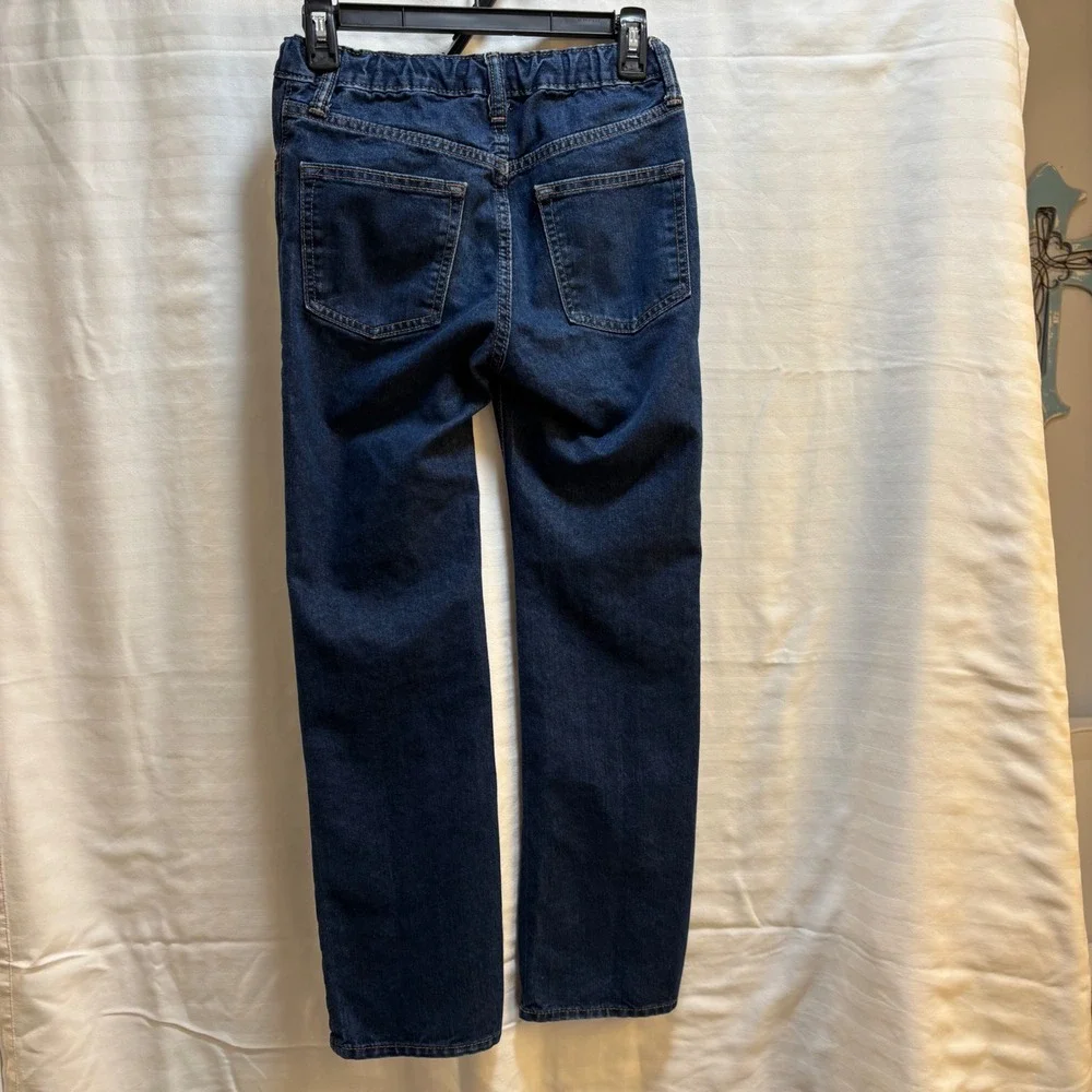 Old Navy Boys Straight Built in Tough Dark Wash Jeans Size‎ 12